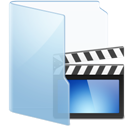 Video - Blue - Folders icon